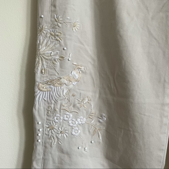 J. Crew Embroidered Distressed Chinos - Picture 9 of 16